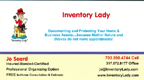 Jo Soard Inventory Lady