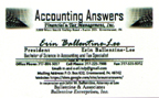 Accounting Answers Tax Specialist
